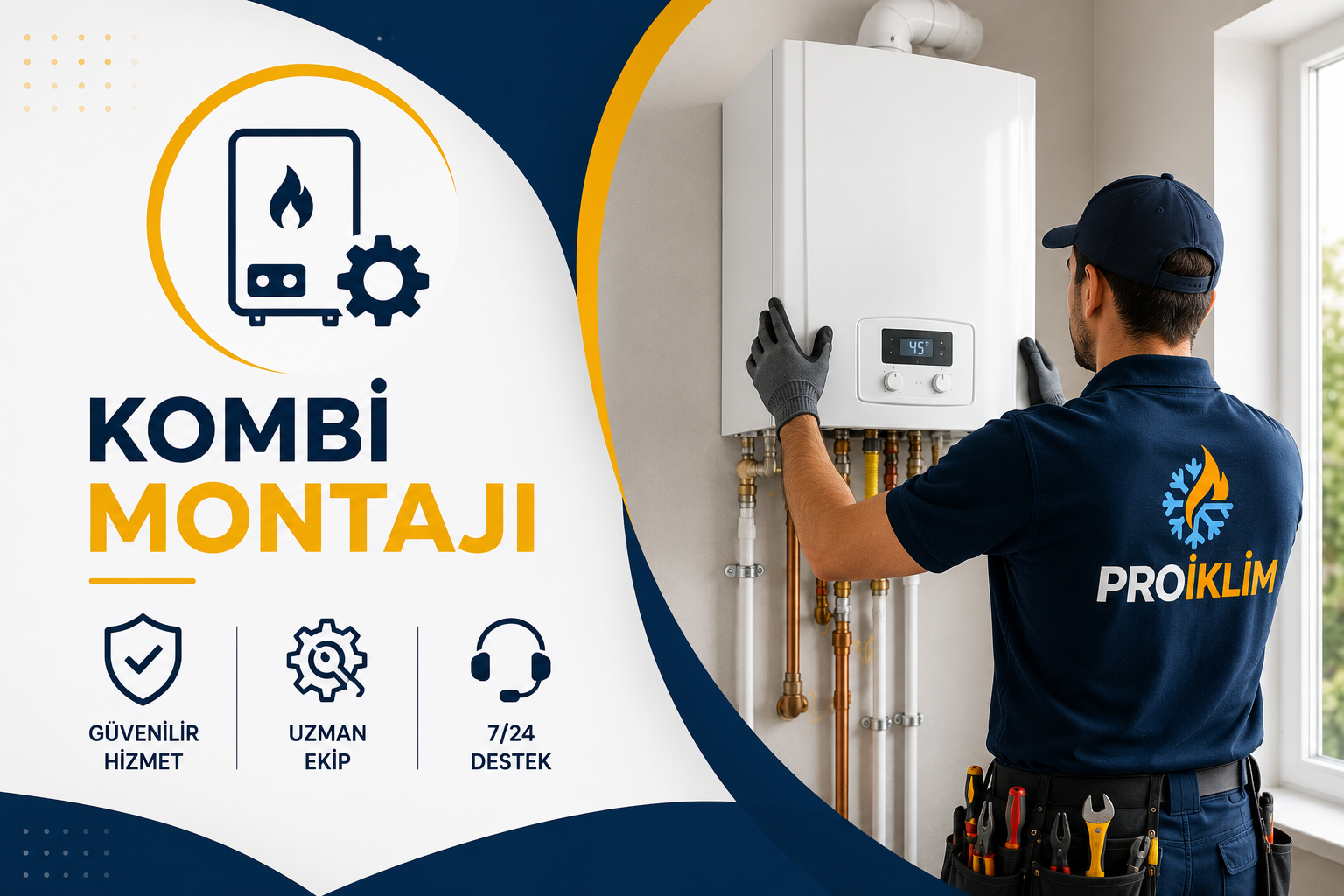 Proiklim kombi montaji hizmeti